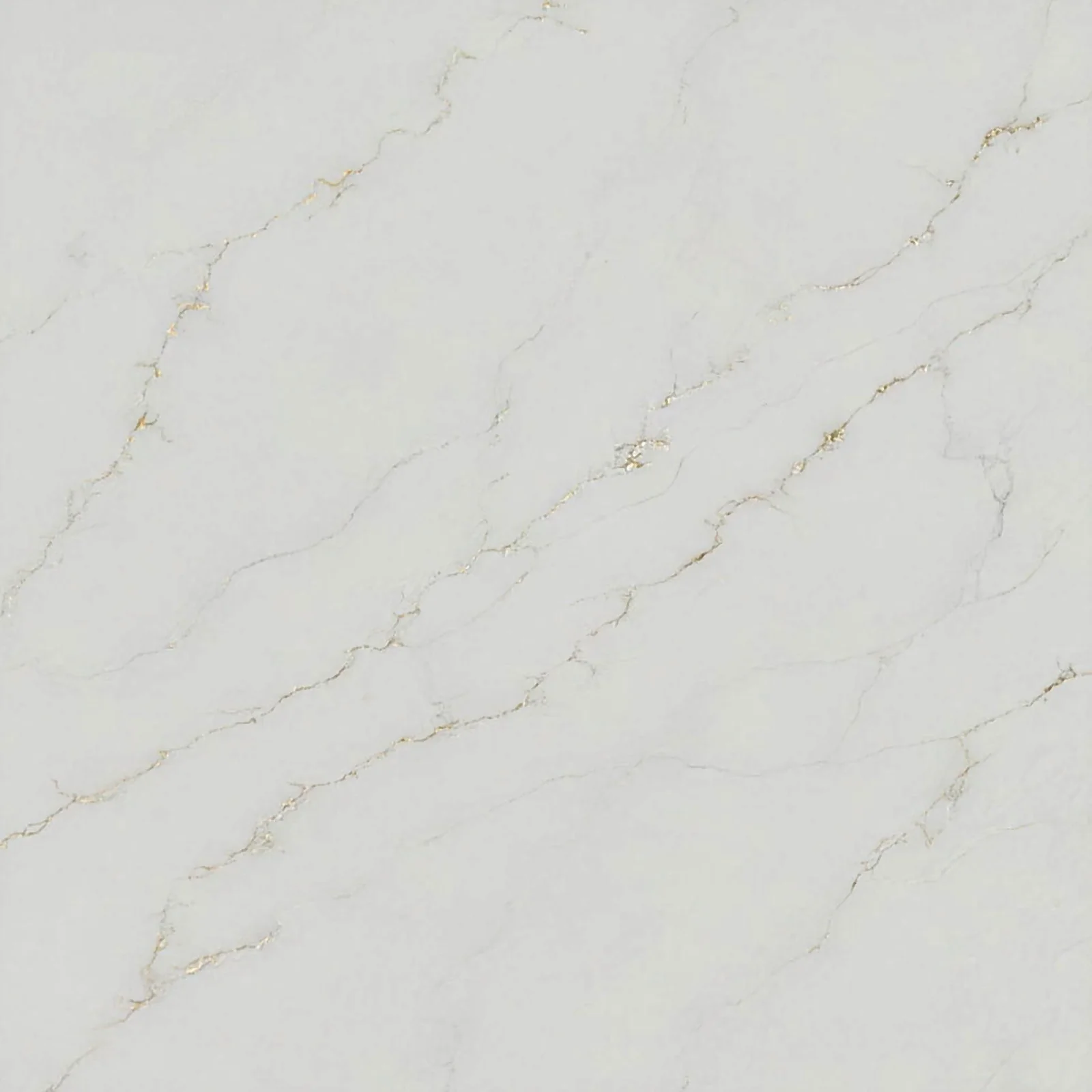 Calacatta Soft Shimmer quartz slab