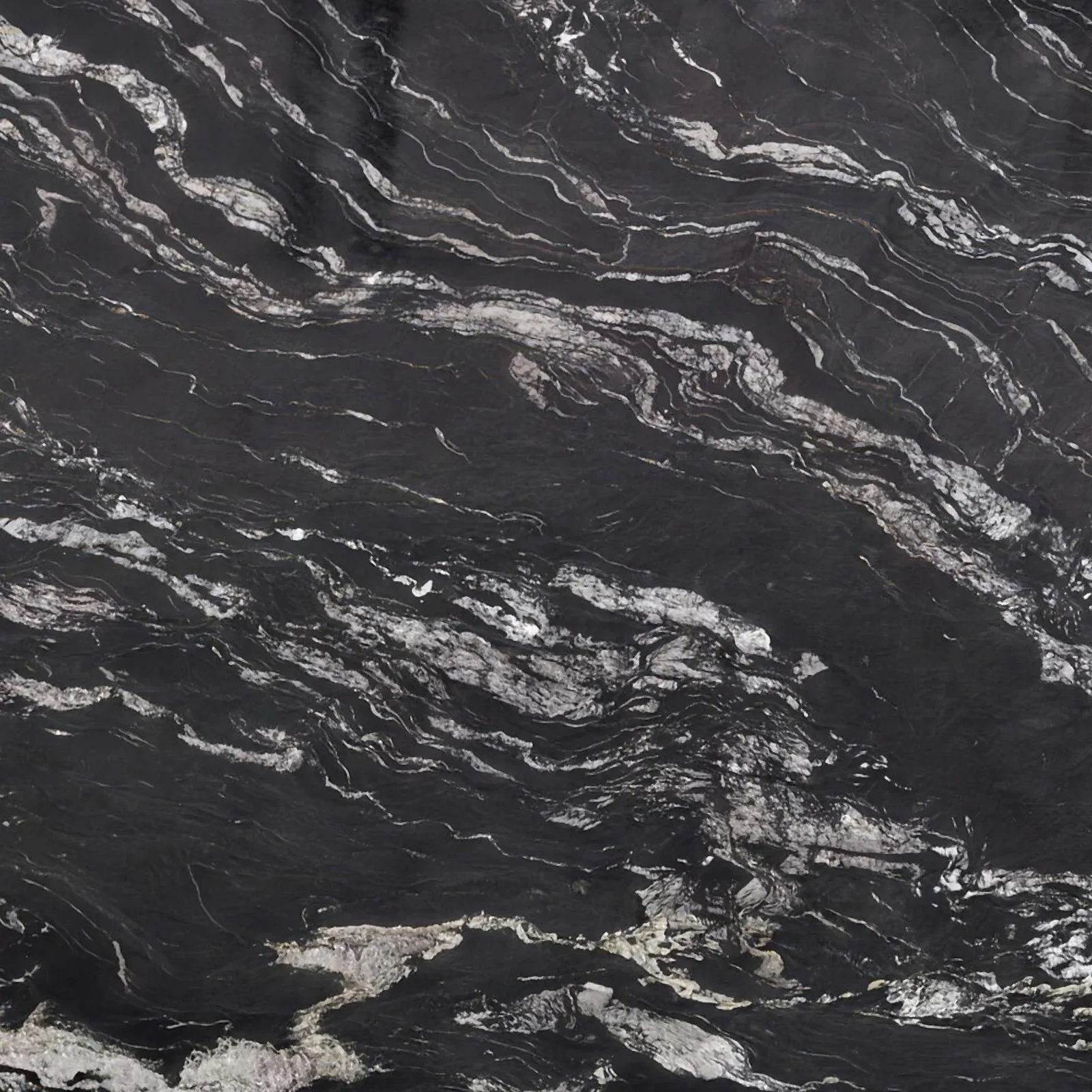 Cosmic Black quartzite slab
