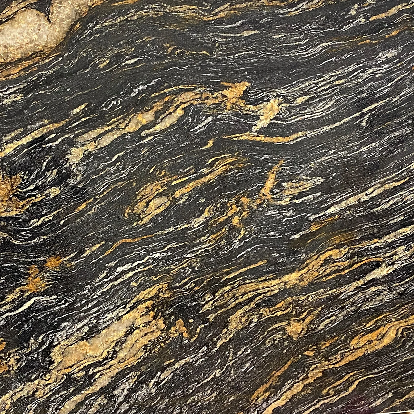 Fusion Black quartzite slab