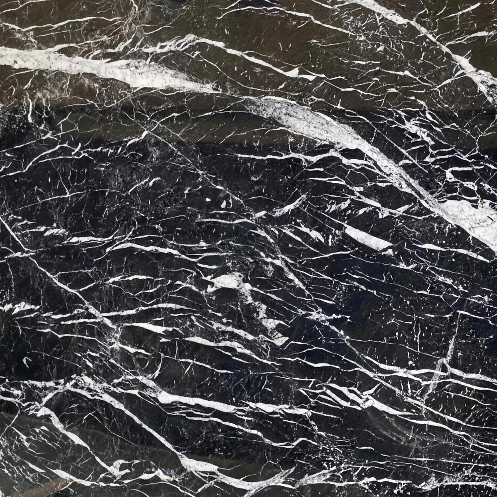 Nero Marquina marble slab