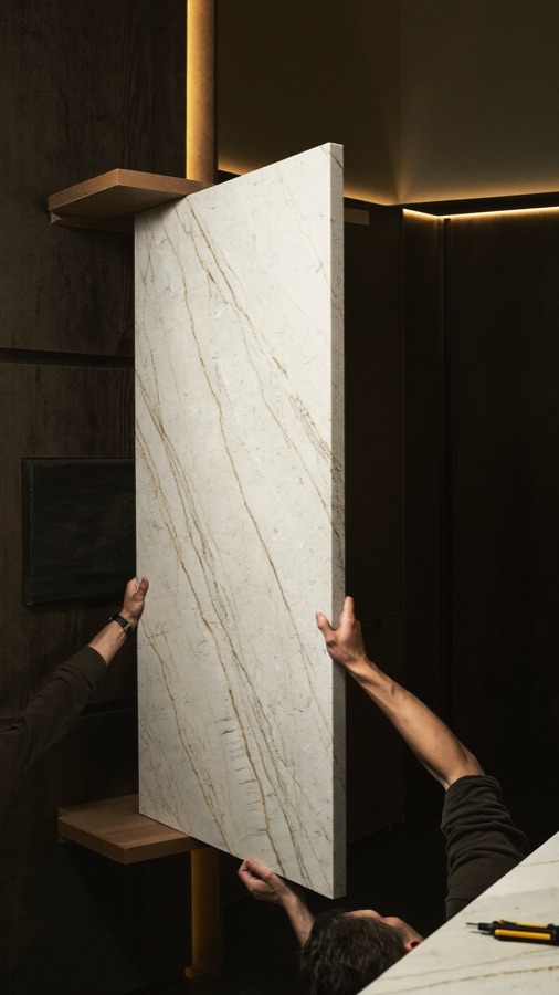 Fitting a worktop